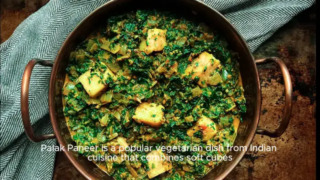 'Video thumbnail for palak paneer recipe'