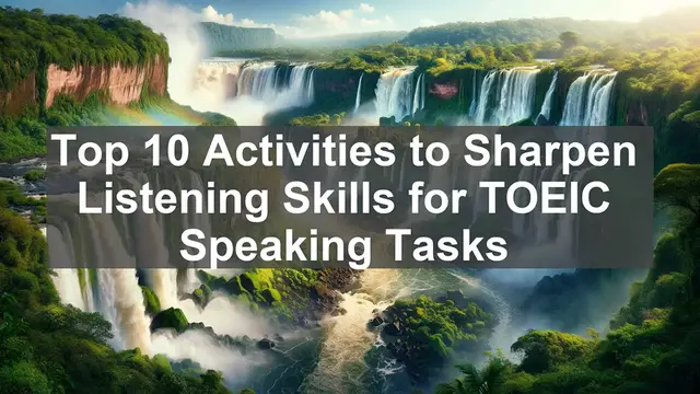Video thumbnail for Top 10 Activities to Sharpen Listening Skills for TOEIC Speaking Tasks