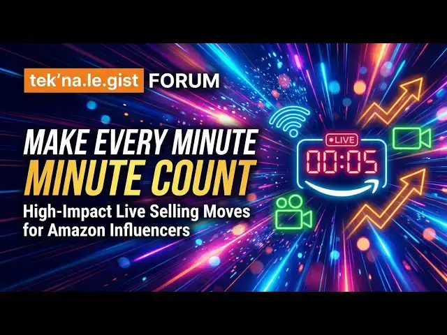 Video thumbnail for Amazon Influencers Reveal Their Best-Kept Live Selling Secrets