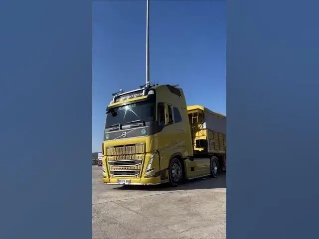 Video thumbnail for Mercedes and volvo yellow trucks