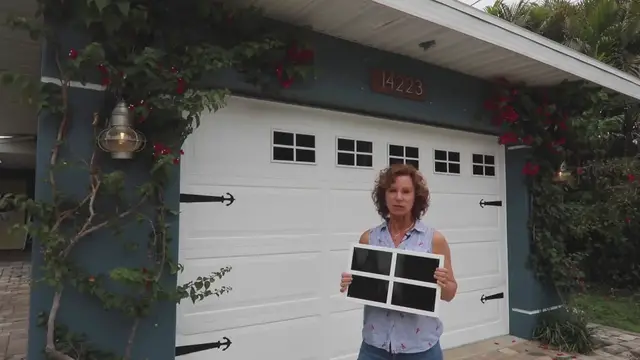 'Video thumbnail for DIY Faux Garage Door Window Tutorial'