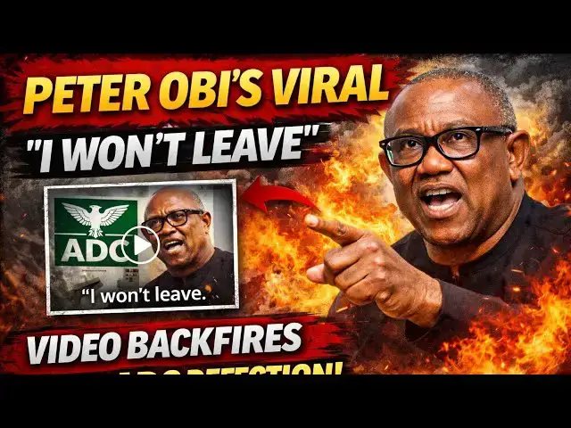Video thumbnail for Bidiyon Peter Obi na “Ba Zan Bar Jam’iyyar LP ba” Ya Mayar Masa Da Martani Bayan Sauyawa Zuwa ADC!