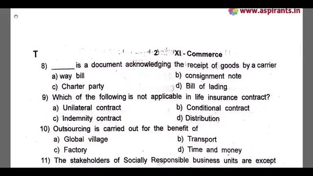 Video thumbnail for 11th Commerce Second Revision Question Paper 2019-2020 | Tirunelveli District | English Medium