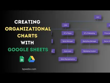 'Video thumbnail for Creating Organizational Charts with Google Sheets'