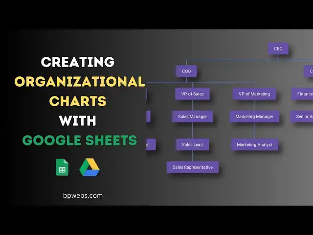 'Video thumbnail for Creating Organizational Charts with Google Sheets'
