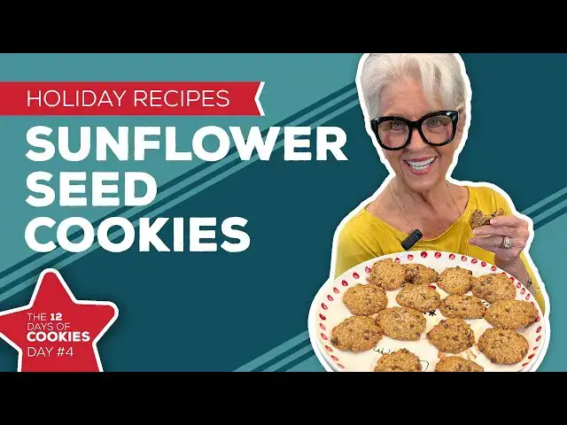 Video thumbnail for Holiday Cooking & Baking Recipes: Sunflower Seed Cookies Recipe | 4th Day of Christmas Cookies