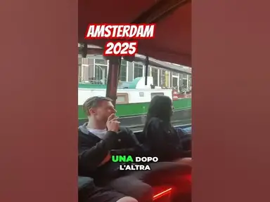 'Video thumbnail for Amsterdam in Barca: Libertà e Riflessioni tra i Canali #vlog'