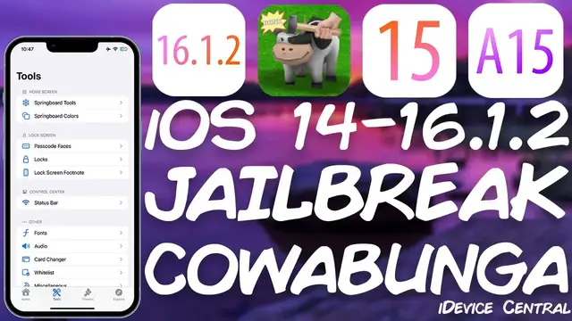 Video thumbnail for iOS 14.0 - 16.1.2 JAILBREAK News: Cowabunga v8.1.2 RELEASED! GET IT RIGHT NOW! Fixes A Major Issue!