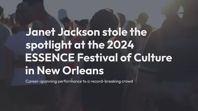 Video thumbnail for "Janet Jackson Shines at 2024 ESSENCE Festival with Iconic Performance"