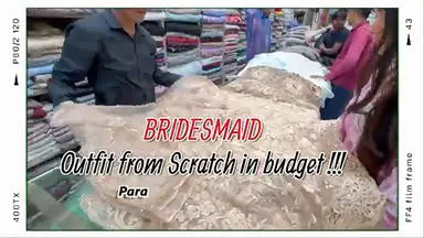 'Video thumbnail for Bridesmaid OUTFIT FROM SCRATCH  Designer Inspired outfit in budget !'
