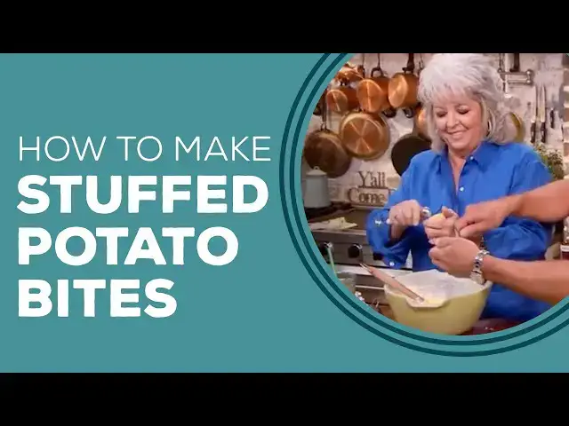 Video thumbnail for Cheese and Bacon Stuffed Mini Potato Bites Recipe - Blast from the Past