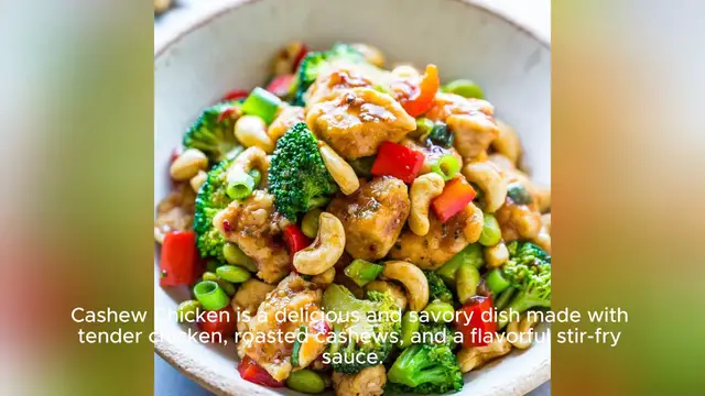 Video thumbnail for cashew chicken recipe