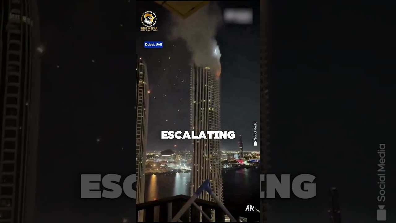 Video thumbnail for Missile Debris Falls Over Dubai