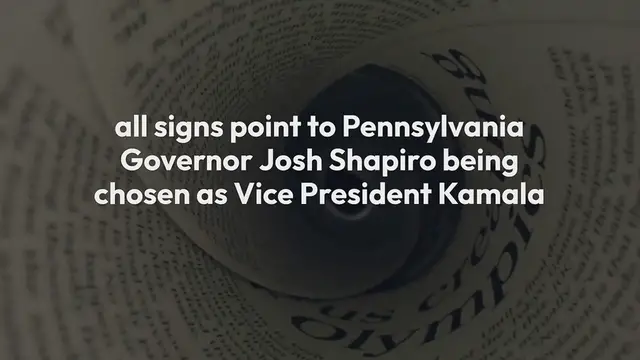 Video thumbnail for Harris VP mystery: Signs point to Shapiro