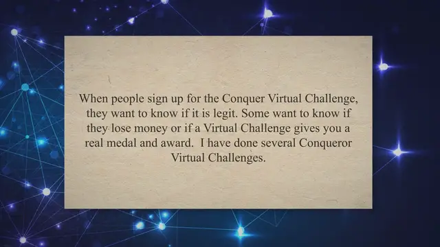 Video thumbnail for Is The Conqueror Virtual Challenge Legit? 10 Things to Know And Understand