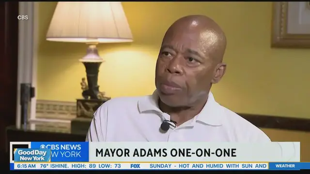 'Video thumbnail for Adams responds to possible federal takeover in NYC'