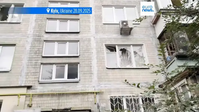 'Video thumbnail for At least four people killed as Russia launches major overnight offensive on the Ukrainian capital'