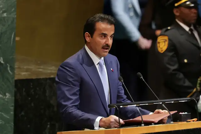 'Video thumbnail for Qatari Emir accuses Israel of genocide, apartheid of Palestinians'
