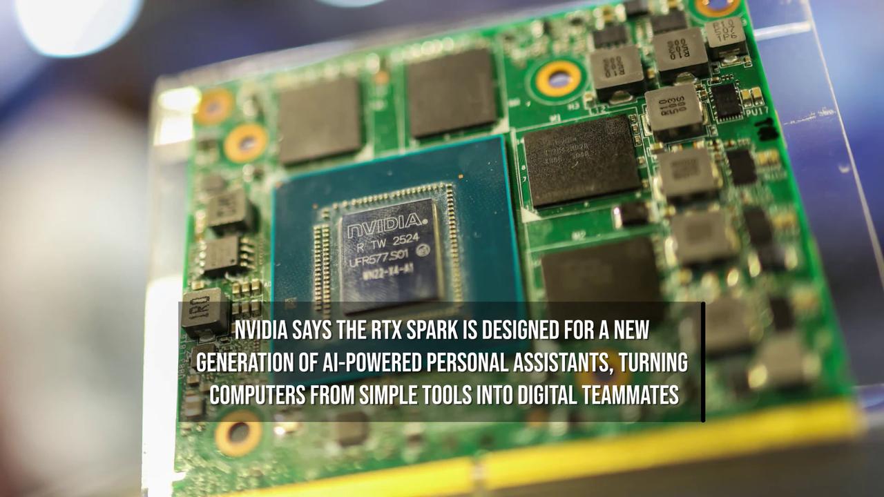 Video thumbnail for Nvidia Unveils New AI Chip For Personal Computers.