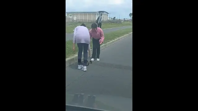 Video thumbnail for Kids Rescue Duck Family Crossing Busy Cape Town Road