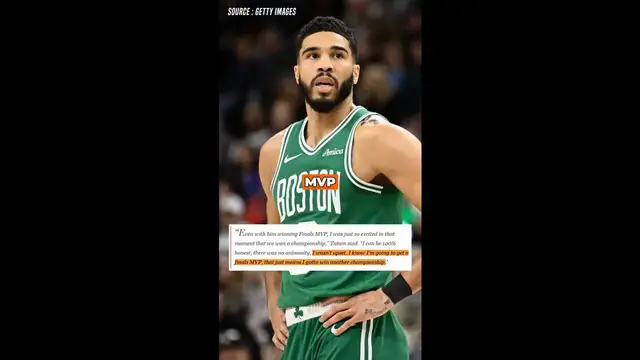 Video thumbnail for Jayson Tatum Shuts Down Jaylen Brown Animosity Rumors After Finals MVP Snub