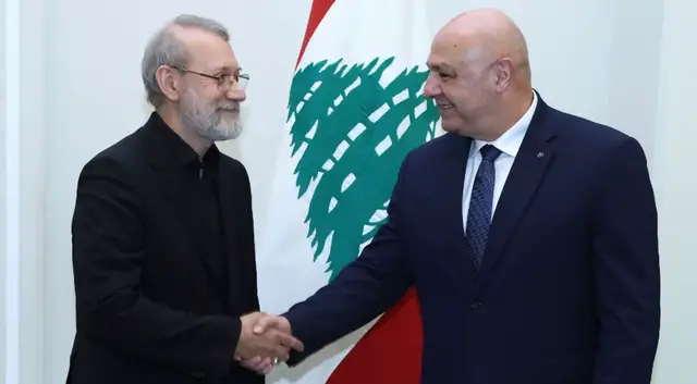 'Video thumbnail for Lebanon rejects foreign interference, president tells Iran official'
