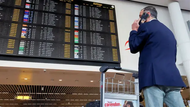'Video thumbnail for Brussels Airport staff boycott Tel Aviv flights in protest over Gaza war'