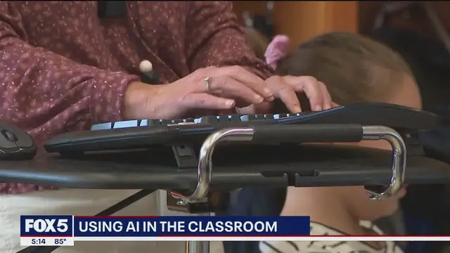 'Video thumbnail for School holds summer seminars on using AI in the classroom'