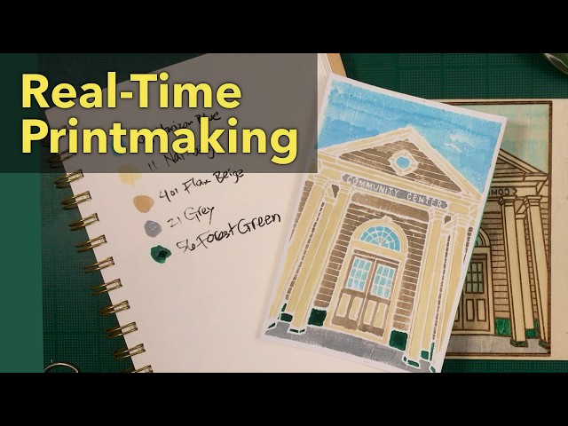 Video thumbnail for Hand Painting a Laser Engraved Architectural Wood Block | Watercolor Technique