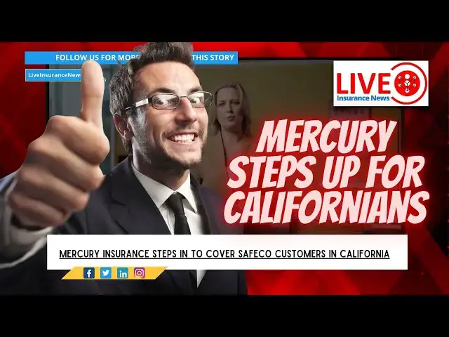 'Video thumbnail for Mercury Insurance Joins Liberty Mutual to Protect California Safeco Customers'