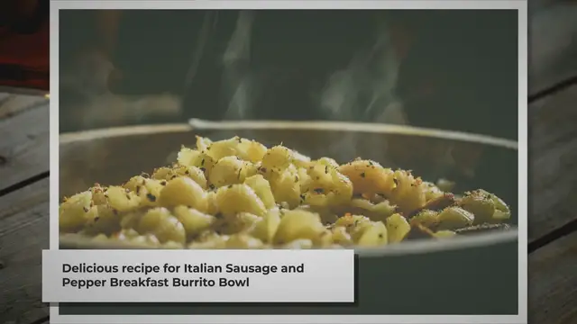Video thumbnail for Delicious Italian Sausage and Pepper Breakfast Burrito Bowl Recipe