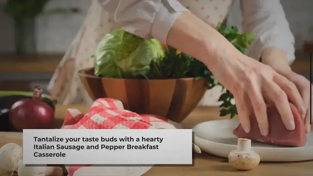 Video thumbnail for Italian Sausage and Pepper Breakfast Casserole Recipe