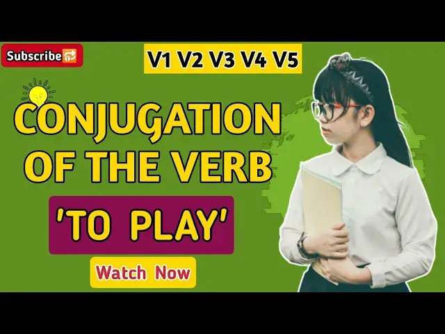 Video thumbnail for Conjugation English Verb to Play | V1 V2 V3 V4 V5 Form of Play