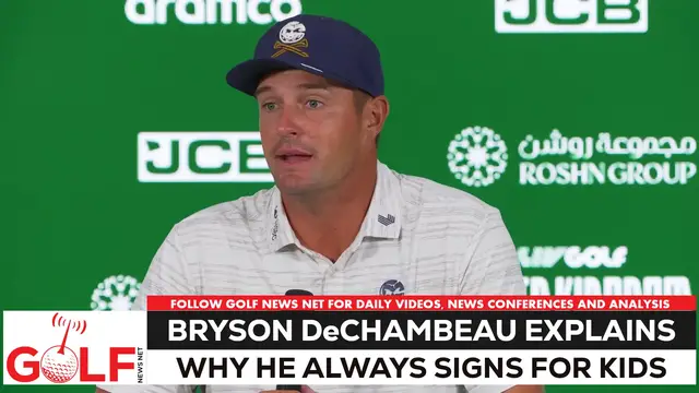 Video thumbnail for Bryson DeChambeau: "I'm not going to be here forever"