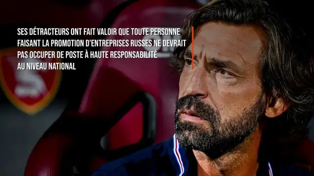 Video thumbnail for Andrea Pirlo retiré de la course pour le poste de sélectionneur de l'équipe de football d'Italie.