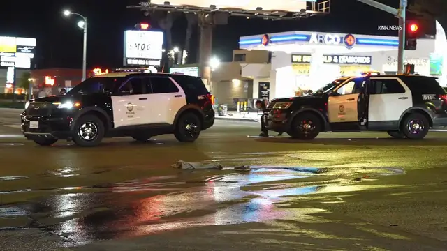 Video thumbnail for US, Los Angeles: Reseda Pedestrian Struck in Critical Condition Part 1.