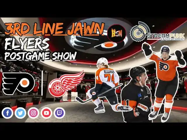 Video thumbnail for stream punk sports: philadelphia flyers vs detroit red wings postgame show | nhl hockey recap