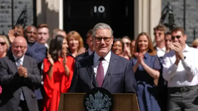 Video thumbnail for Replay: Outgoing UK PM Keir Starmer gives farewell speech