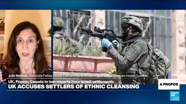 Video thumbnail for UK, France, ⁠Canada sanction Israeli West Bank goods