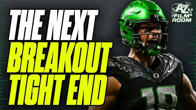 'Video thumbnail for a to z sports film room: kenyon sadiq: oregon's explosive tight end prospect'