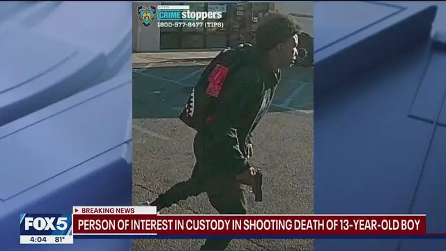 'Video thumbnail for Person who allegedly fatally shot 13-year-old turns himself in: NYPD'