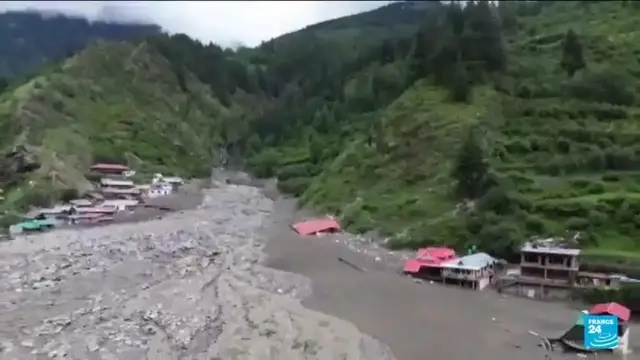 'Video thumbnail for Flash floods and landslides hit Himalayan village, dozens missing'