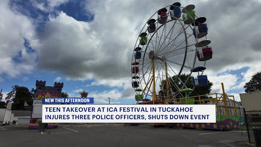 Video thumbnail for 3 police officers injured following teen takeover at Tuckahoe festival