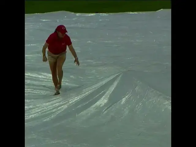 'Video thumbnail for Grounds Crew Gets Trapped Under Tarp 😳'