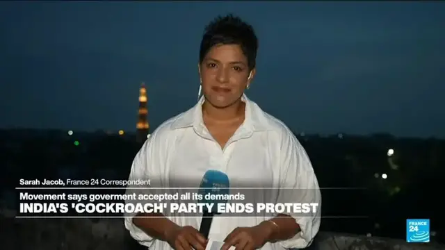 Video thumbnail for India’s 'Cockroach' movement ends protests after education minister resigns