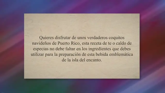 Video thumbnail for ➤【TE DE ESPECIAS】DE PUERTO RICO