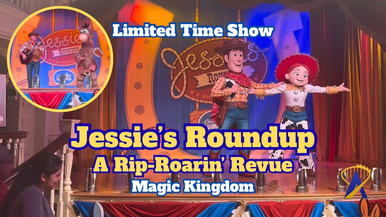 Video thumbnail for Jessie’s Roundup: A Rip-Roarin' Revue and Dusty Strings with Bullseye Performance - Magic Kingdom