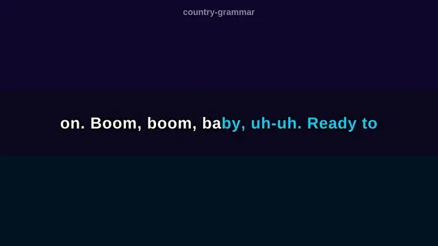 Video thumbnail for (Karaoke w/ Lyrics) Country Grammar (Nelly Cover)