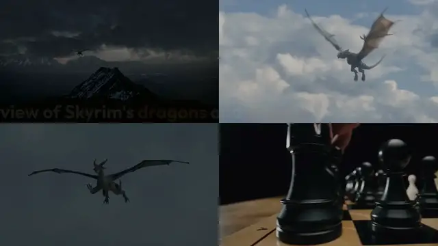 Video thumbnail for Skyrim Dragons