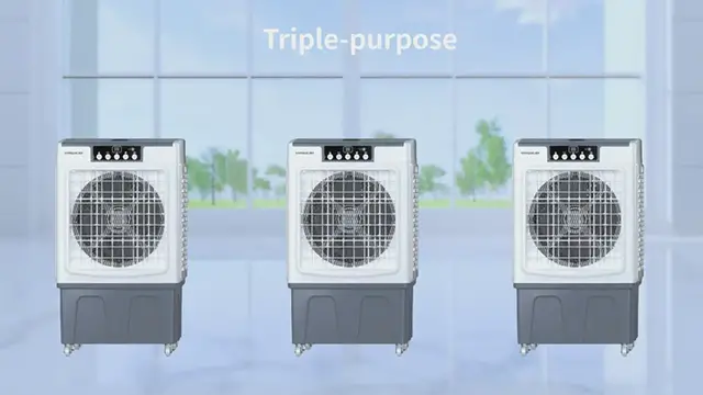 Video thumbnail for Evaporative Cooler, VAGKRI 2100CFM Air Cooler, 120°Oscillation Swamp Cooler with Remote Control